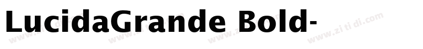 LucidaGrande Bold字体转换